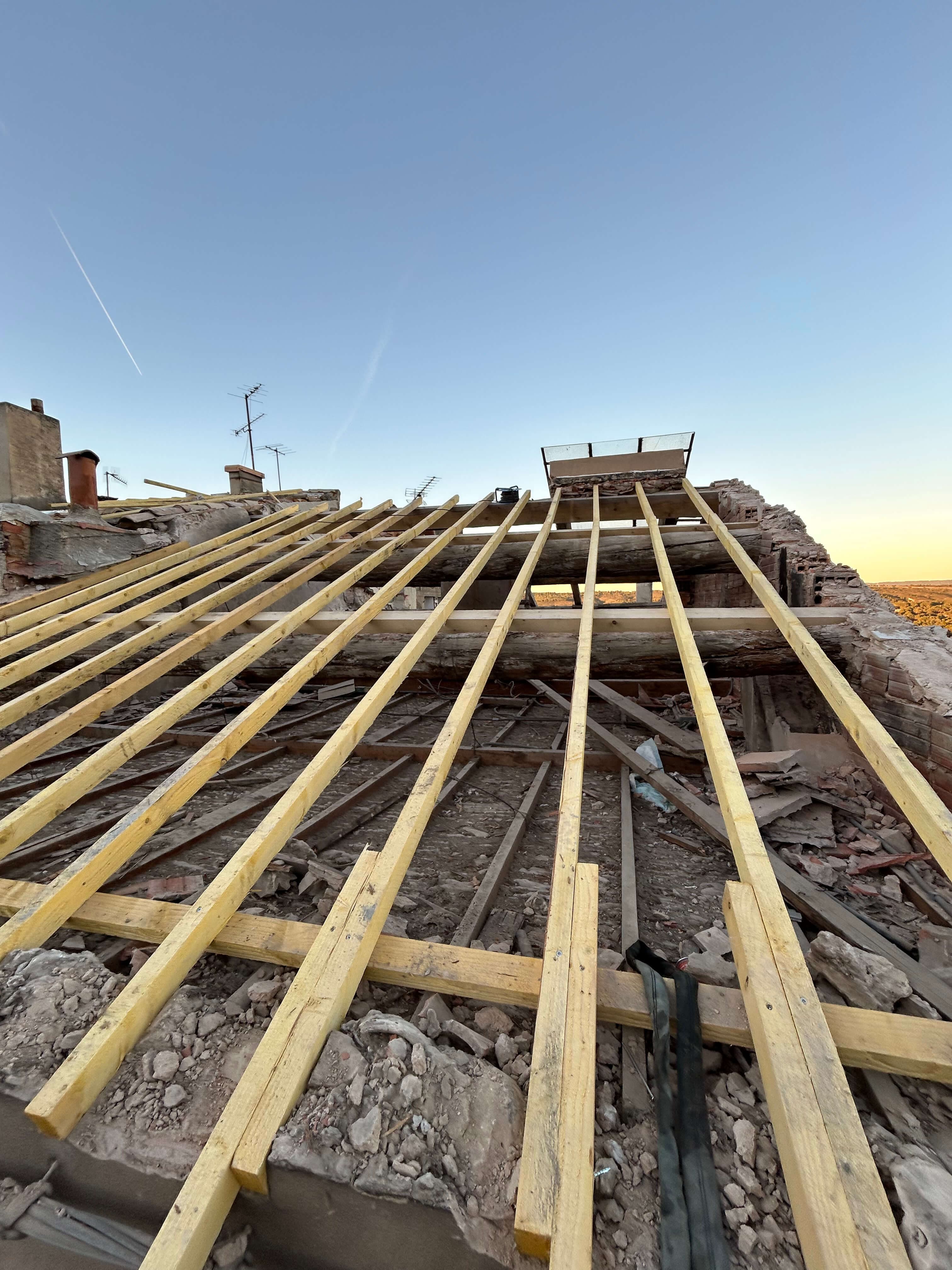 Rénovation complète d'une charpente à Ventabren